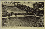 AK Dabringhausen im Bergischen Land Wermelskirchen Wald- und Strandbad mit Fahnen 1940