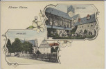 AK Passepartout Kloster Haina Kreuzgang und Amtsplatz bei Frankenberg 1904