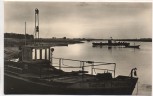 AK Foto Pretzsch / Elbe Sonnenuntergang an der Elbe mit Fähren b. Bad Schmiedeberg 1962