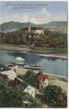 AK Blick von der Jahnplatte in Bodenbach nach Schloss Tetschen Děčín Tschechien 1925