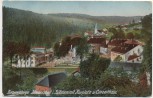 AK Riesengebirge Johannisbad in Böhmen mit Kurplatz und Konzerthaus Janské Lázně Tschechien 1920