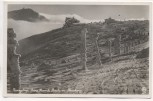 AK Foto Riesengebirge Prinz-Heinrich-Baude im Winter mit Schneekoppe b. Krummhübel Karpacz Schlesien Polen 1936