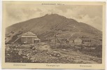 AK Riesengebirge Schlesierhaus und Riesenbaude mit Schneekoppe b. Krummhübel Karpacz Schlesien Polen 1924