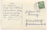 AK Foto Brilon Stadt Cafe Starke mit Brunnen und Menschen 1956