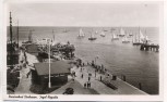 AK Nordseebad Cuxhaven Segel-Regatta mit Hafen 1957