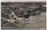 AK Foto Fährehafen Konstanz-Staad Luftbild 1954