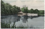AK Plön Anlegebrücke Fegetasche mit Schiff 1950