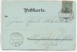 Künstler-AK Im 20. Jahrhundert Frau als Soldat Mann als Frau mit Rock und Spitz Jugendstil HG 1902