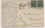Präge-AK Happy New Year Golddruck und Silber Zwerge mit der Uhr 1908