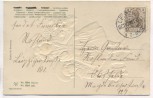 VERKAUFT !!!   Präge-AK Herzlichen Glückwunsch zum Neuen Jahre 2 Kinder mit Blumenstrauß 1908