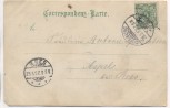 Litho Gruss aus Jerusalem Ortsansicht mit Rabiner Jewish Judaika 1897 RAR