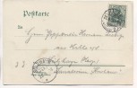AK Gruss aus dem Saalethal Liedkarte Giebichenstein b. Halle 1903