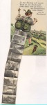 VERKAUFT !!!   AK Leporello Herrnskretschen Wanderin mit Rucksack Hřensko b. Děčín Tetschen Tschechien 1925