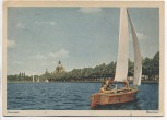 VERKAUFT !!!   AK Foto Hannover Maschsee mit Segelboot 1944
