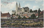 AK Gruss aus der Blumenstadt Quedlinburg Schloss 1912