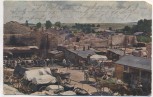 AK Sainte-Marie-à-Py Farbenfotografie Hans Hildenbrand Pferde Wagen Menschen zerstörte Häuser 1. WK Champagne Frankreich Feldpost 1915