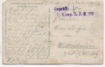 AK Sainte-Marie-à-Py Farbenfotografie Hans Hildenbrand Pferde Wagen Menschen zerstörte Häuser 1. WK Champagne Frankreich Feldpost 1915