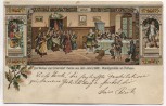 AK Litho Die Weiber von Schorndorf Wandgemälde im Rathaus 1904