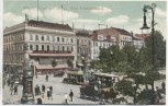 VERKAUFT !!!   AK Berlin Unter den Linden Ecke Friedrichstrasse viele Menschen Autos 1910