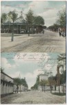 AK Truppen-Übungsplatz Zeithain Senfftstrasse Rabenhorststrasse Soldatenkarte 1909
