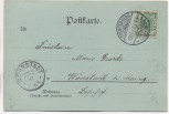 Mondschein-AK Gruss aus Jugenheim Schloss Heiligenberg b. Seeheim Darmstadt 1897