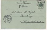 VERKAUFT !!!   Mondschein-AK Gruß aus Hamburg Fleth bei der Reimersbrücke 1898