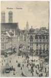 AK München Karlstor viele Menschen 1911