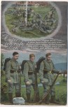 AK Vater, ich rufe dich ! 3 Soldaten an Vater denkend 1914