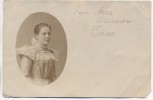 VERKAUFT !!!   AK Foto Frau Anna Weideneder im Kleid Tann Niederbayern 1900