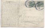 AK Foto Rothenburg o. T. An der alten Linde bei der Roßmühle Bahnpoststempel 1910