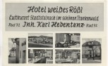 VERKAUFT !!!   AK Stadtsteinach im schönen Frankenwald Hotel weißes Rößl 6 Bilder 1955