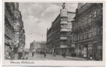 AK Foto Gleiwitz Gliwice Wilhelmstraße mit Menschen Schlesien Polen 1941