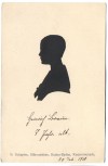 VERKAUFT !!!   Künstler-AK Scherenschnitt B. Schapiro Silhouettiste Baden-Baden Kurpromenade Junge 1910