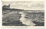 AK Ostseebad Kolberg Badestrand mit Strandschloss Kołobrzeg Pommern Polen 1938