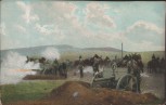 AK 1. Weltkrieg Geschütze Soldaten Pferde 1915