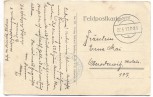 AK Späher am Drahtverhau Soldaten mit Stahlhelm liegend 1. WK Feldpost 1917