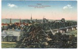 AK Dessau Ortsansicht Kreiskrankenhaus und Diakonissenhaus mit Barackenlager Feldpost 1917