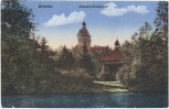 AK Breslau Südpark Restaurant Wrocław Schlesien Polen Feldpost 1916