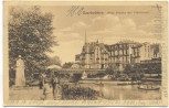 AK Saarbrücken Neue Brücke mit Viktoriastrasse Soldatenkarte 1912