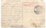 AK 21er Mörser mit Soldaten 1. Weltkrieg Feldpost 1916