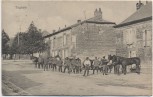 AK Tagnon Straße mit Soldaten b. Rethel Ardennes 1. WK Frankreich Feldpost 1917