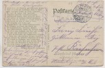 VERKAUFT !!!   AK Schlacht bei Saarburg am 20. Aug. 1. WK Kreuz Strasse nach Bühl Feldpost 1914