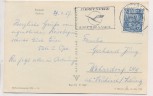 AK Foto Rostock Rathaus mit Spruch 1957