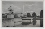 AK Kaiserslautern Ausstellungsgelände mit Brunnen Feldpost 1942