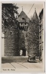 AK Foto Neuss am Rhein Obertor mit Auto 1940