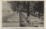 VERKAUFT !!!   AK Düsseldorf Hamm Hecker's Gartenlokal mit Brücke 1935