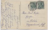 AK Hainichen in Sachsen Wilhelmsplatz mit Bahnhof Hotel 1919