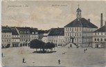 VERKAUFT !!!   AK Bischofswerda in Sachsen Markt mit Rathaus Marktplatz 1913