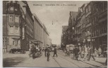 AK Hamburg Steinstraße viele Menschen Autos Kutsche 1920