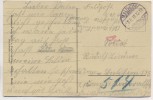 AK Malchow Mecklenburg Alte Häuser auf der Insel Feldpost 1918